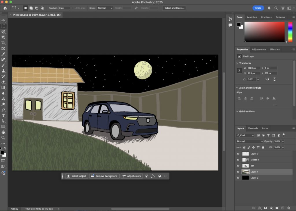 car scene from documentary